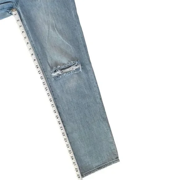 Pistola Cassie Super High Waist Straight Leg Jeans By My Side Light Wash Sz 26 - Picture 14 of 16